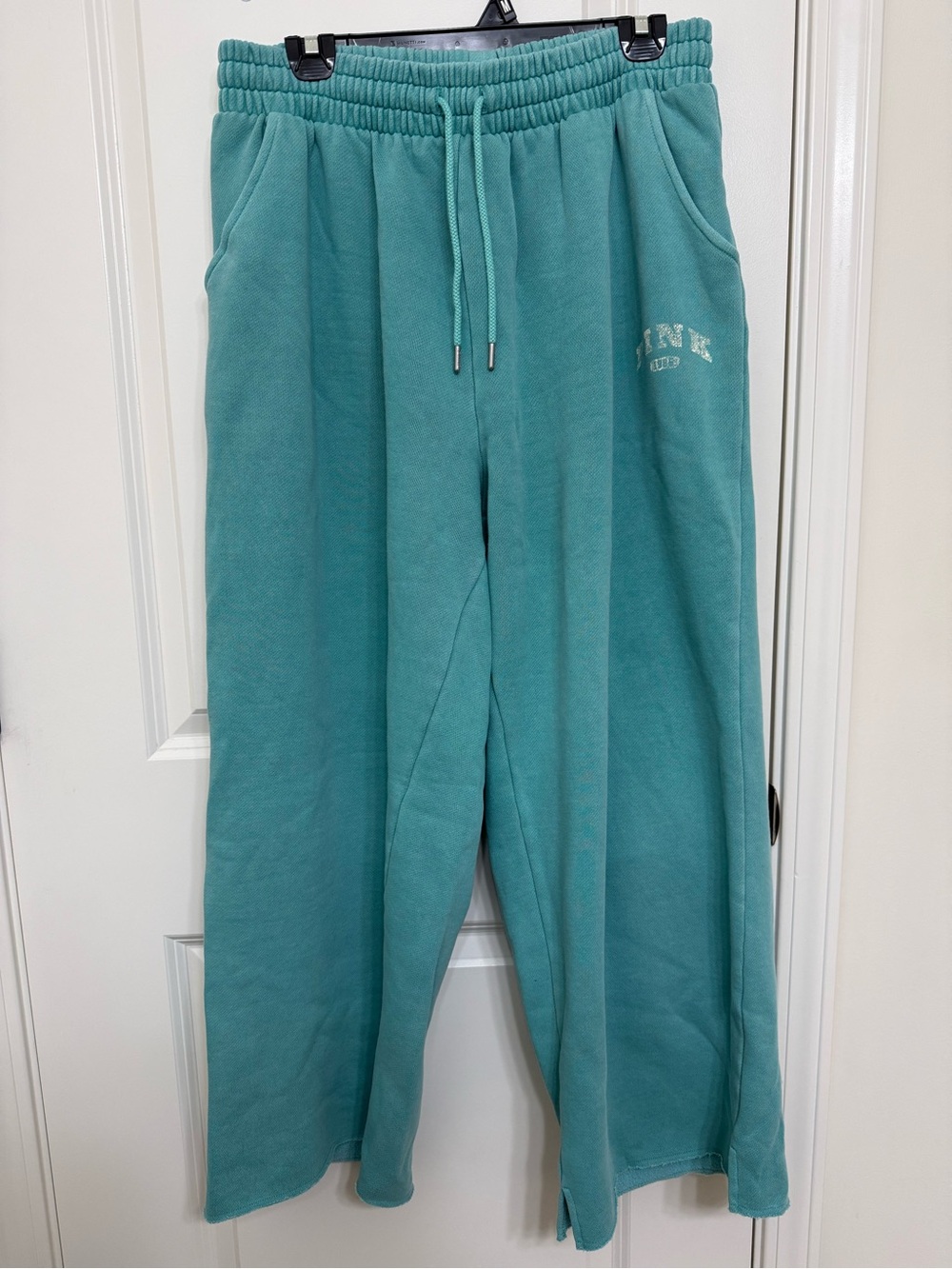 PINK Victoria's Secret Sweet Mint Wide-Leg Joggers